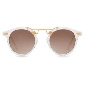 KREWE Eyewear | ST. LOUIS - White Linen Mirrored